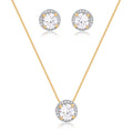 Ensemble Collier et Boucles d'oreilles Éclat – Plaqué Or 18K