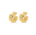 Créoles Doubles Pavées – Plaqué Or 18K