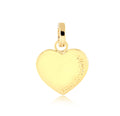 Pendentif Cœur Plaqué Or 18K